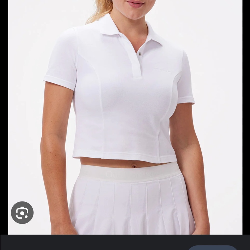 Outdoor Voices cropped polo